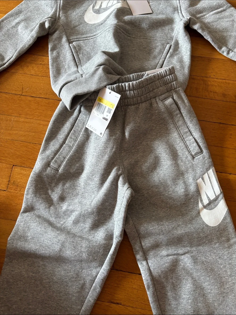 Nike Kids Gray Hoodie and Joggers Set